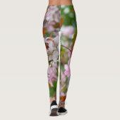 Delikater Apfelbaum mit Blume Leggings (Rückseite)