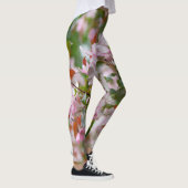 Delikater Apfelbaum mit Blume Leggings (Rechts)