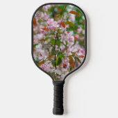 Delikater Apfelbaum mit Blume Pickleball Schläger (Rückseite)