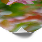 Delikater Apfelbaum mit Blume Poster (Ecke)