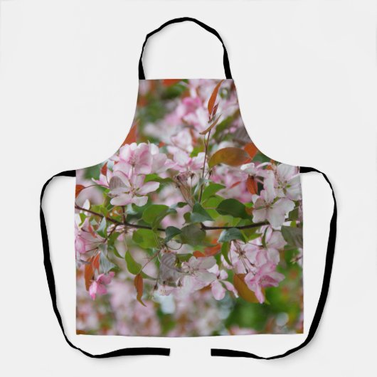 Delikater Apfelbaum mit Blume Schürze (Vorderseite)