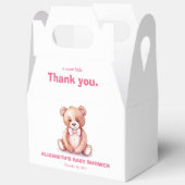 Delikater Aquarellbär mit Bogen Gesichtskasten Geschenkschachtel (Offen)