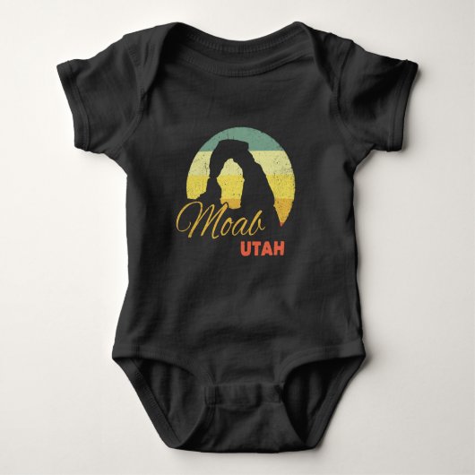 Delikater Arch wie Moab Utah Souvenir Baby Strampler (Vorderseite)