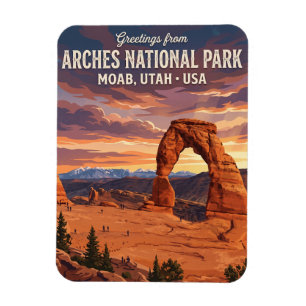 Delikater Bogen, Arches-Nationalpark Utah Magnet