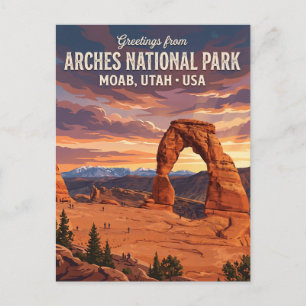 Delikater Bogen, Arches-Nationalpark Utah Postkarte