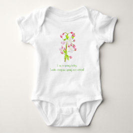 Delikater Frühling auf einem Baby Bodysuit (C) Baby Strampler