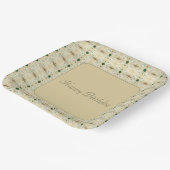 Delikater Gemusterter Designer-Platz Pappteller (Gewinkelt)