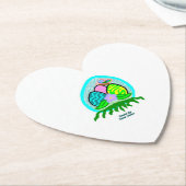 Delikater Ostereier Herzenspapier Untersetzer (angewinkelt)