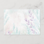 Delikater Ozean unter dem Meer Windeln Raffle Begleitkarte (Rückseite)