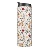 Delikater, Personalisierter, floraler Tumbler Thermosbecher (Nach rechts gedreht)