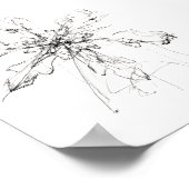 Delikater Single Snowflake Poster (Ecke)