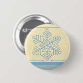 Delikater Snowflake Weihnachtsschalter Button (Vorne & Hinten)