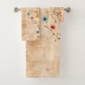 Delikater Vintager Blumenstil Badhandtuch Set (Insitu)