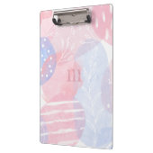 Delikatere, Abstrakte Wasserfarben und Blautöne Klemmbrett (Links)