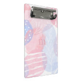 Delikatere, Abstrakte Wasserfarben und Blautöne Mini Klemmbrett (Schrägansicht)