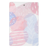 Delikatere, Abstrakte Wasserfarben und Blautöne Mini Klemmbrett (Rückseite)