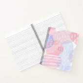 Delikatere, Abstrakte Wasserfarben und Blautöne Notizblock (Innenseite)