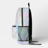 delikates abstraktes Pastellmuster Bedruckter Rucksack (Rechts)