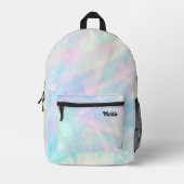 delikates abstraktes Pastellmuster Bedruckter Rucksack (Vorderseite)