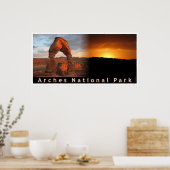 Delikates Arch Sunset Combo Poster (Küche)
