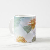 Delikates Blossom mit Zitat Kaffeetasse (Vorderseite Links)