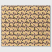 Delikates Blume Muster Geschenkpapier (Flach)