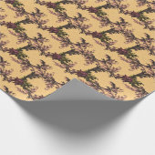 Delikates Blume Muster Geschenkpapier (Ecke)