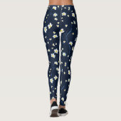 Delikates Blume Muster Leggings (Rückseite)