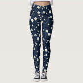 Delikates Blume Muster Leggings (Vorderseite)