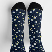 Delikates Blume Muster Socken (Oben)