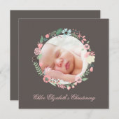 Delikates Blumenkraut Einladung (Vorne/Hinten)