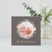 Delikates Blumenkraut Einladung (Stehend Vorderseite)