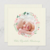 Delikates Blumenkraut Einladung (Vorne/Hinten)