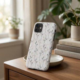 Delikates Blumenmuster in weichem, pastellfarbenem Case-Mate iPhone Hülle