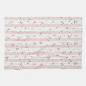 Delikates Blumenmuster Pink Küchentuch (Horizontal)
