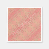 Delikates Blumenmuster Serviette (Vorderseite)