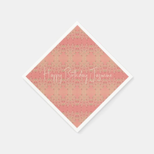 Delikates Blumenmuster Serviette (Ecke)