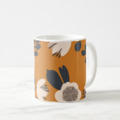 Delikates botanisches Vintages Blumenmuster Kaffeetasse (VorderseiteRechts)