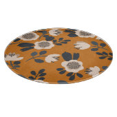 Delikates botanisches Vintages Blumenmuster Schneidebrett (Ecke)