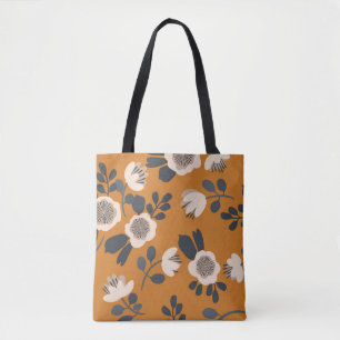 Delikates botanisches Vintages Blumenmuster Tasche