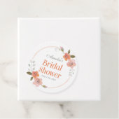 Delikates Brautparty Floral Orange Geschenkanhänger (Beispiel)