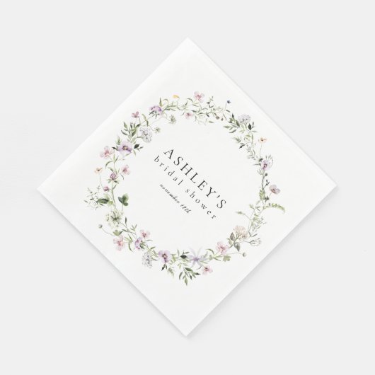 Delikates Brautparty Serviette (Ecke)