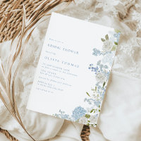 Delikates Brautparty Soft Blue Floral