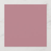 Delikates Calligraphy Pink Wedding Day Programm (Rückseite)