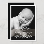 Delikates Chic Foto Frohe Weihnachten (Vorne/Hinten)