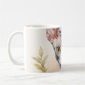 Delikates Cornish Rex Portrait Kaffeetasse (Links)