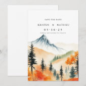 Delikates digitales Gebirge Save The Date (Vorne/Hinten)