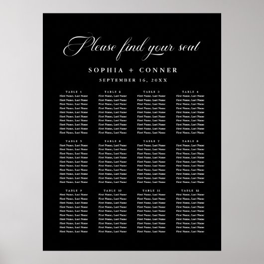 Delikates elegantes Hochzeitsstift Poster (Vorne)