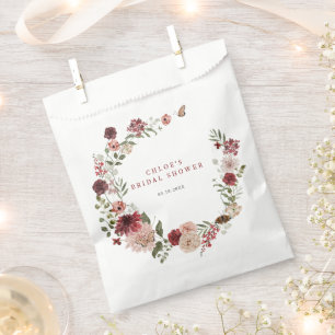 Delikates Fall Blumenkraut Brautparty Geschenktütchen