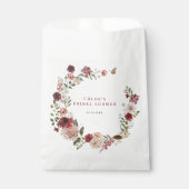 Delikates Fall Blumenkraut Brautparty Geschenktütchen (Vorderseite)